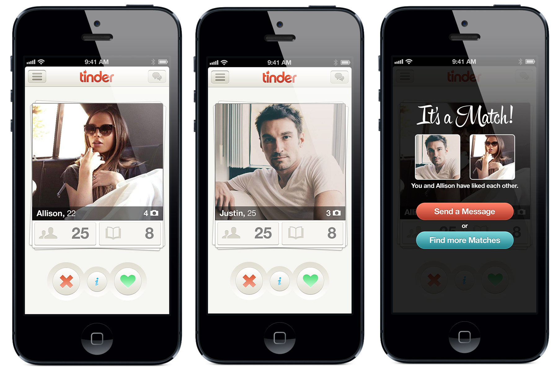 Here are three secrets for winning over a man using Tinder. 