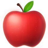 red apple emoji